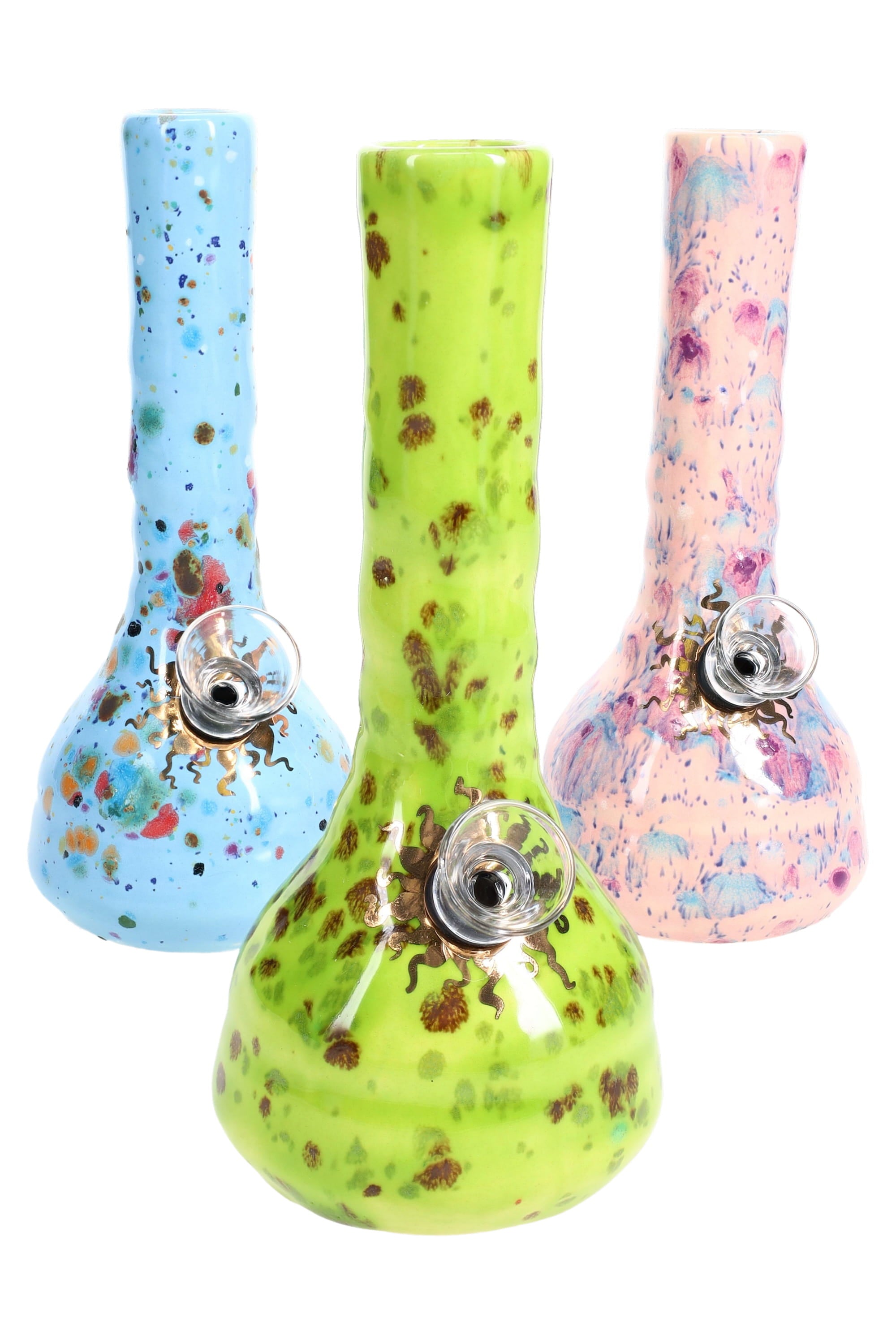 Ancient Creations 6″ Crystal Burst Ceramic Bong