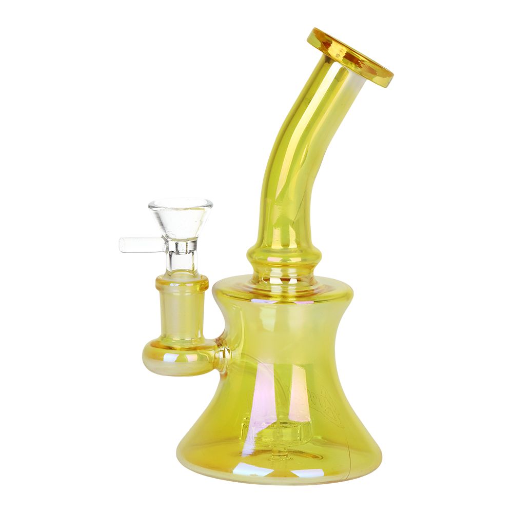 Dogg Lbs Everyday Electroplated Glass Water Pipe - 6.75" / 14mm F / Colors Vary