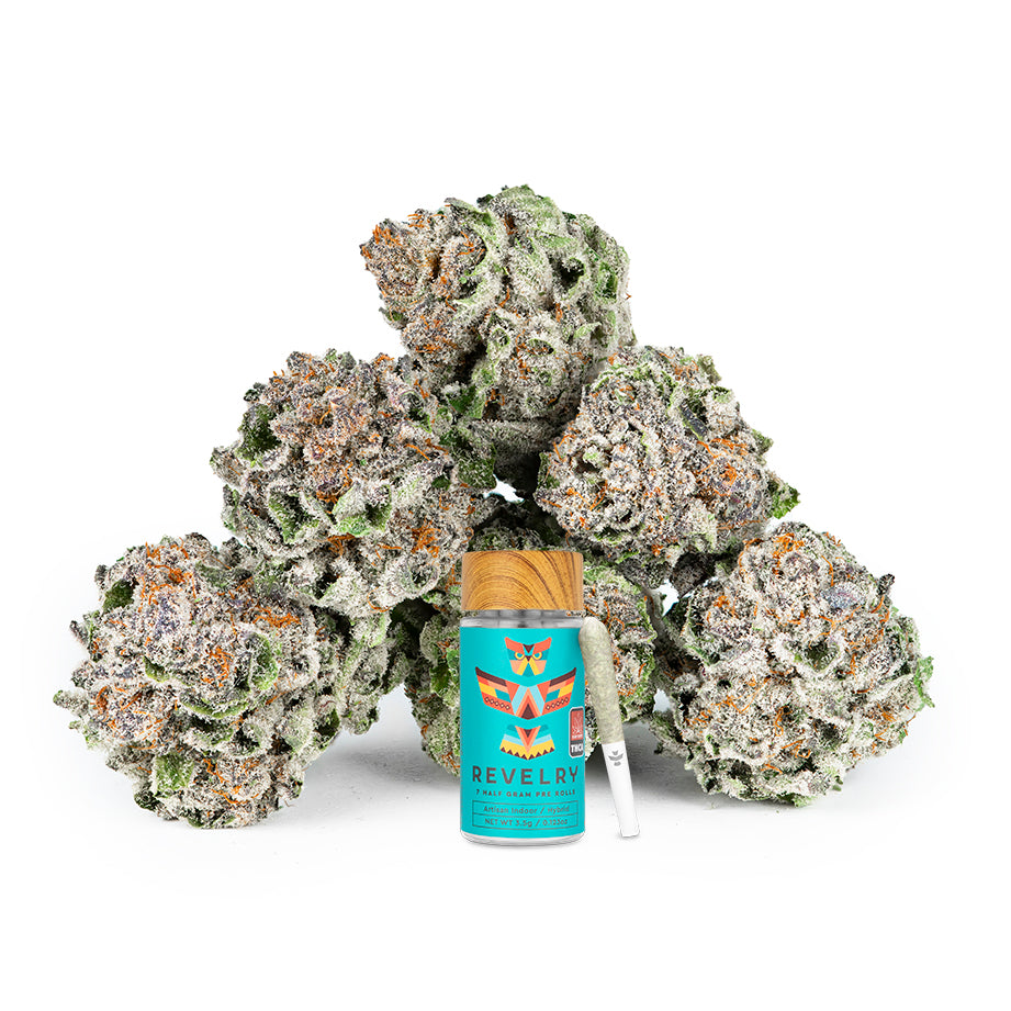 Revelry Lemon Cherry Gelato (LCG) THCA Pre Rolls 7 Pack